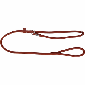 Hundkoppel Roma Slip runt läder – Cognac brun – Kerbl