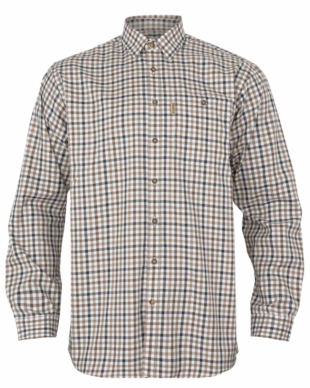 Milford skjorta - Blue/Beige Check – Härkila