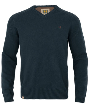 Vincent Merino V-Neck Tröja - Dark Navy – Härkila