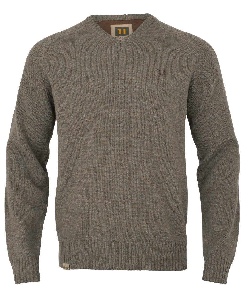 Vincent Merino V-Neck Tröja - Dark sand – Härkila