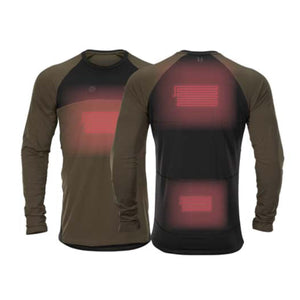 Heat USB-C Långärmad T-shirt Willow Green/Black – Härkila