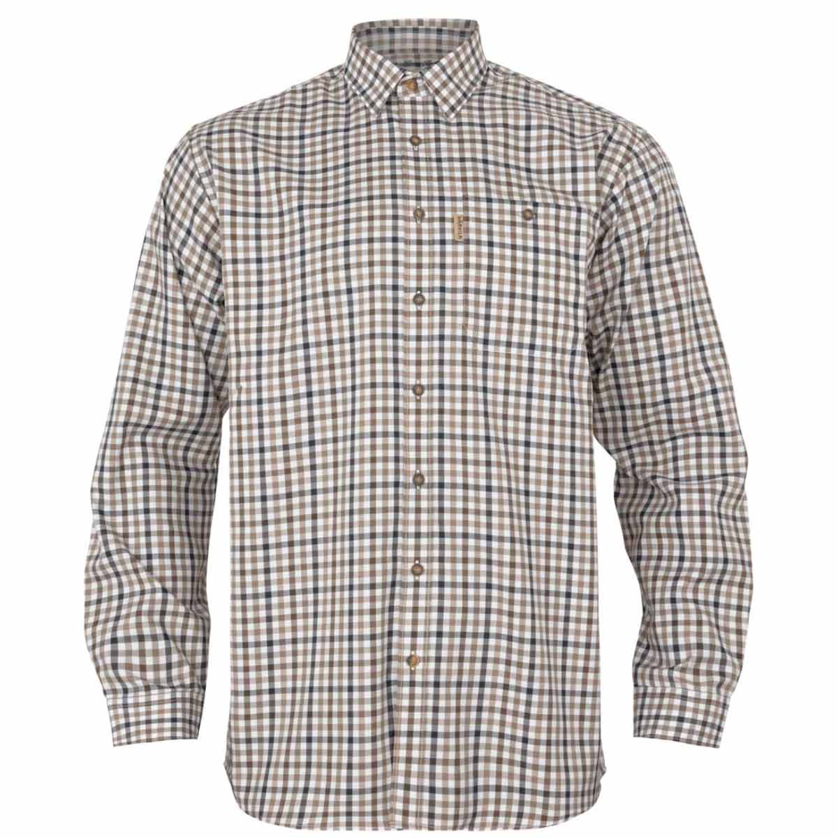 Milford skjorta - Blue/Beige Check – Härkila