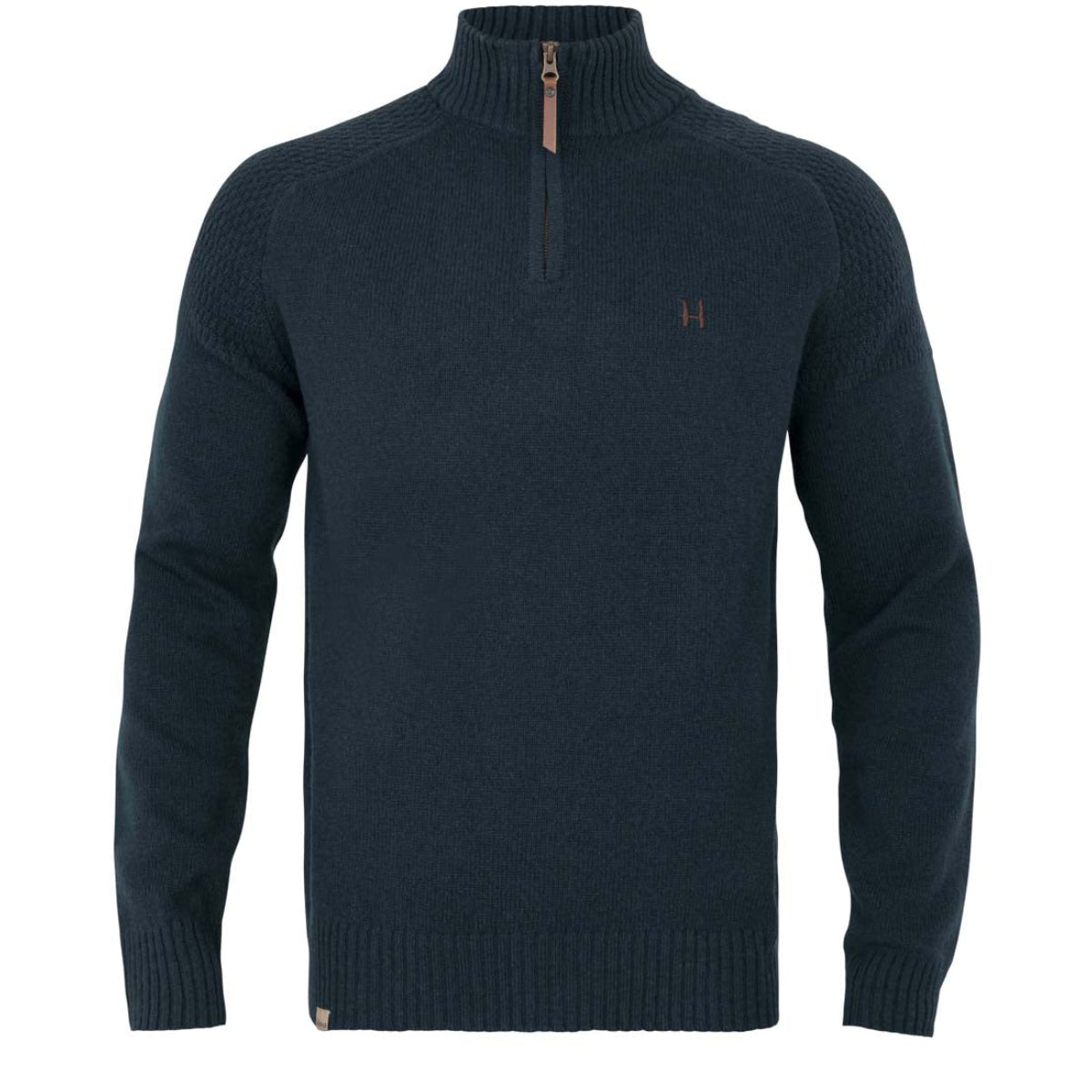 Vincent merinotröja med halv dragkedja - Dark navy – Härkila