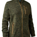 Lady Sarek stickad jacka oliv - Deerhunter