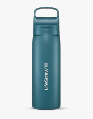 Go 2.0 Stainless Steel Water Filter Bottle Laguna Teal / 500 ml - LifeStraw