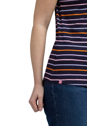 Michaela - Navy Multi Stripe - Trespass