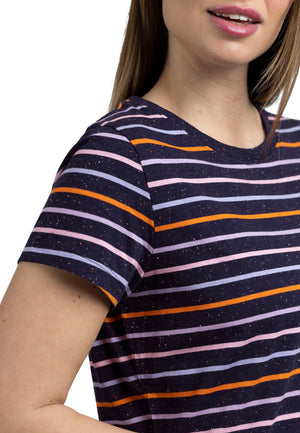 Michaela - Navy Multi Stripe - Trespass