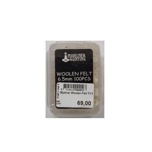 Woolen felt for 6.5mm. 100pcs