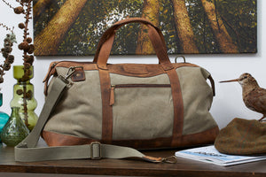 Resväska Canvas/Hunter Läder