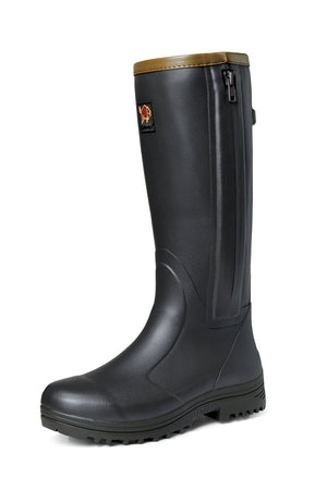 Pheasant Game 18" läderstövel med sidodragkedja - Black Olive – Gateway1