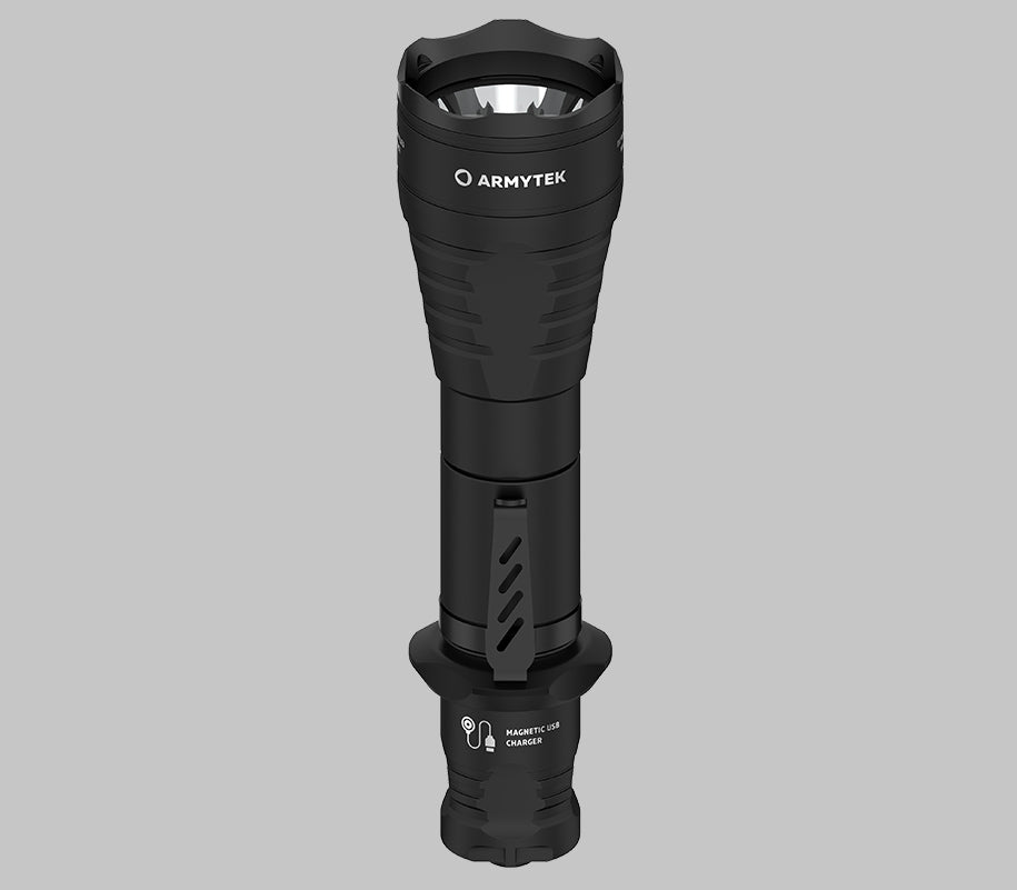 Predator Pro Magnet USB / Varm / 1400 lm / 5°:40° / 1x18650 (inkl.) - Armytek