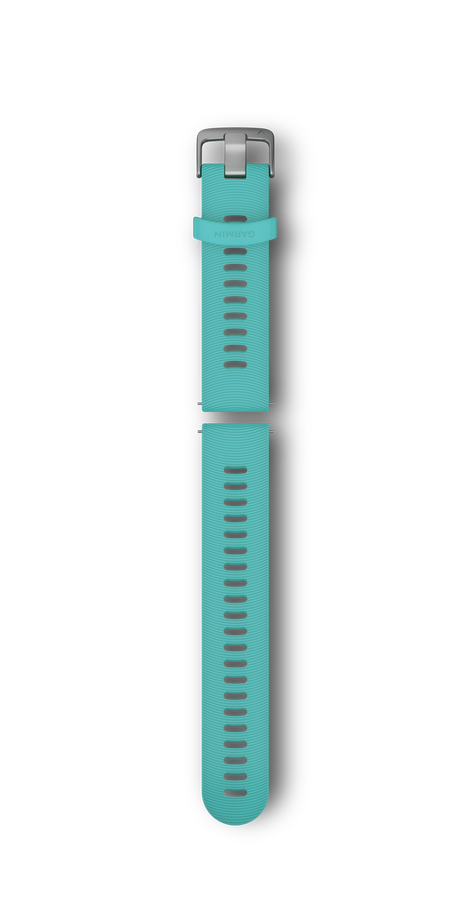 Quick Release remme (20 mm), Aqua silikonerem, rustfrit stål hardware 1