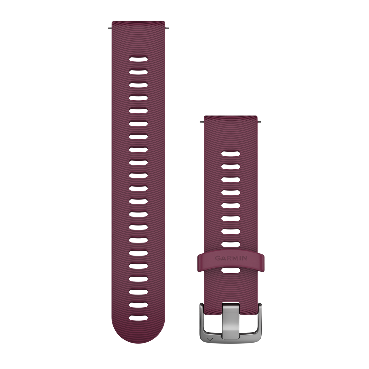 Quick Release remme (20 mm), Berry silikonerem, rustfrit stål hardware 1