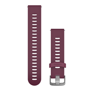 Quick Release remme (20 mm), Berry silikonerem, rustfrit stål hardware 1