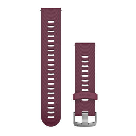 Quick Release remme (20 mm), Berry silikonerem, rustfrit stål hardware 1