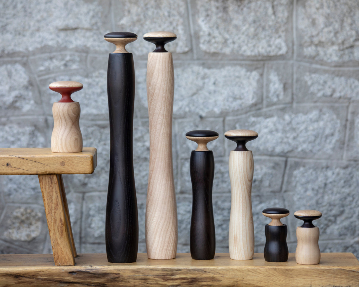 Salt/peppar keramisk kvarn - Medium - ljust ask - Legnoart HERCULES
