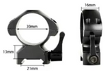 30mm Picatinny/Weaver ringar med snabbfäste - HuntElite