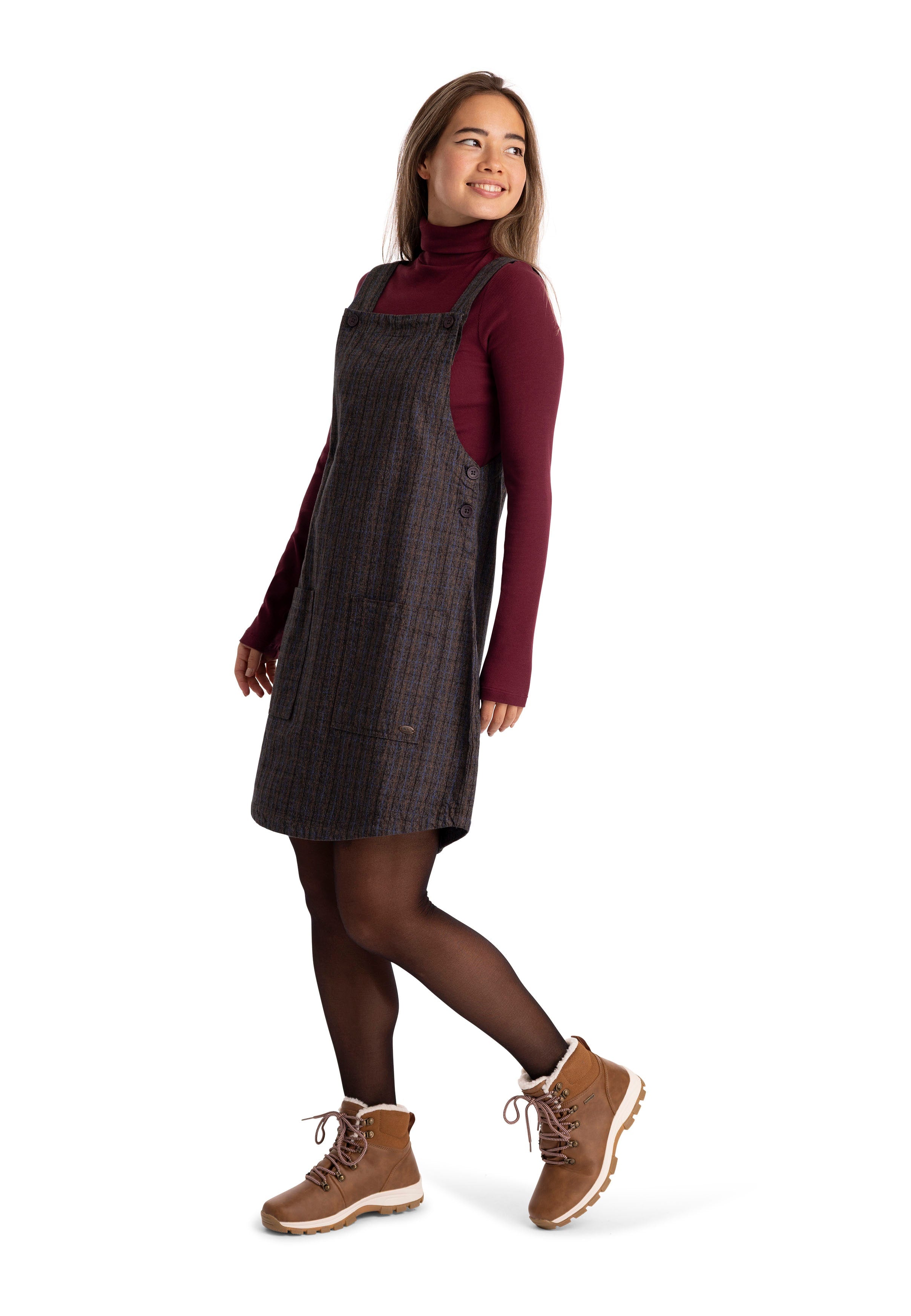 Twirl - Dark Grey Check – Trespass