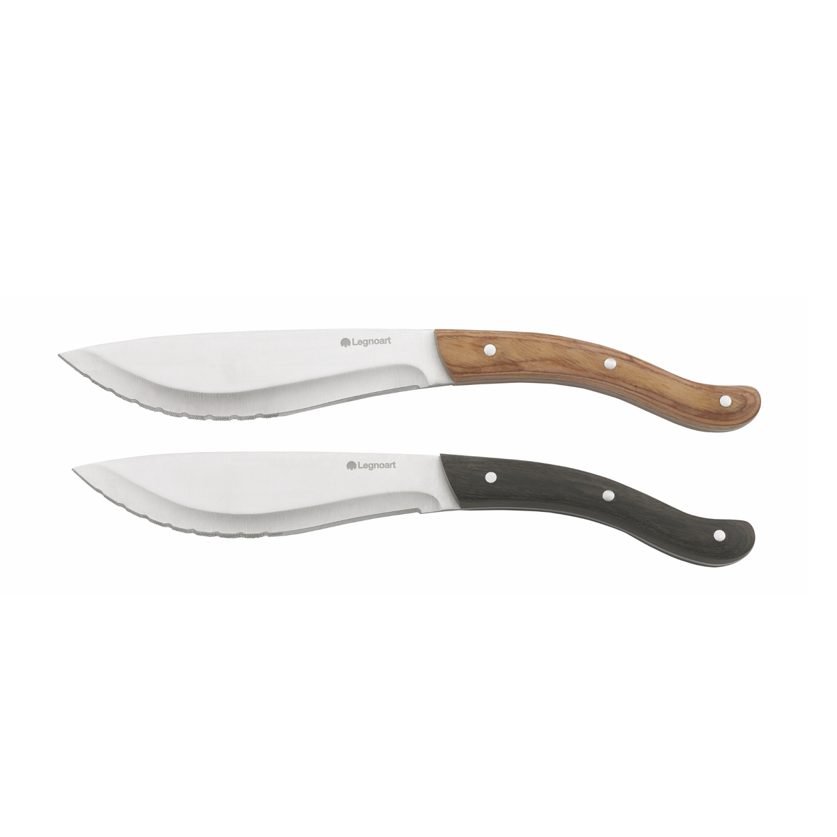 Steakknivset 4 st mörkt skaft - Legnoart TOMAHAWK