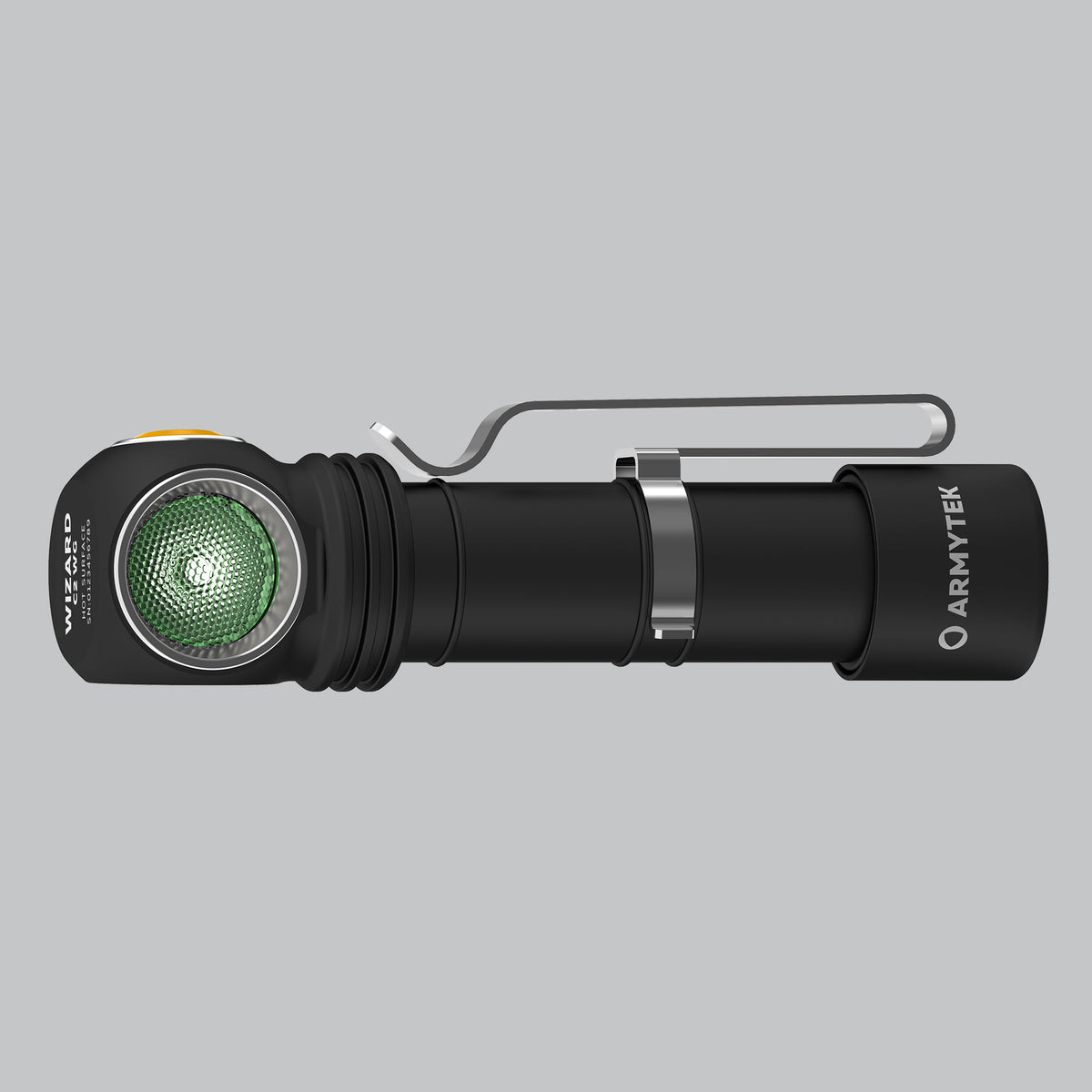 Wizard C2 WG Magnet USB / Vit & Grön / 1100 lm & 400 lm / TIR 70°:120° / 1x18650 (inkl.) - Armytek