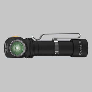 Wizard C2 WG Magnet USB / Vit & Grön / 1100 lm & 400 lm / TIR 70°:120° / 1x18650 (inkl.) - Armytek