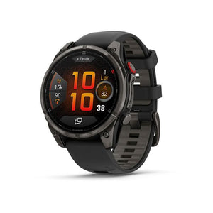 fēnix® 8 Pro – 51 mm, AMOLED, Sapphire, Carbon Grey DLC-titanium med sort/Pebble Grey silikonerem 1