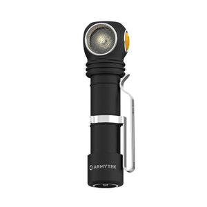 Wizard C2 Pro Nichia Varm / 1600 lm / CRI>90 / TIR 70°:120° / +hölster / 1x18650 (inkl.) / Magnet-USB - Armytek