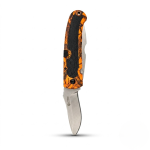 Orange camo kniv 2 blad – HuntElite