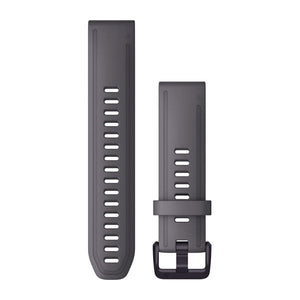 QuickFit® 20 Klockarmband Shale Grey Silikon Amethyst Hardware – Garmin