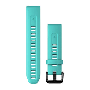 QuickFit® 20 Klockarmband Aqua Silikon – Garmin