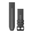 QuickFit® 26 remme, Slate Grey/Sort silikone 1