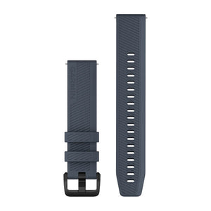 Quick Release-Remmar (20 mm) Granite Blue Svart Hårdvara – Garmin