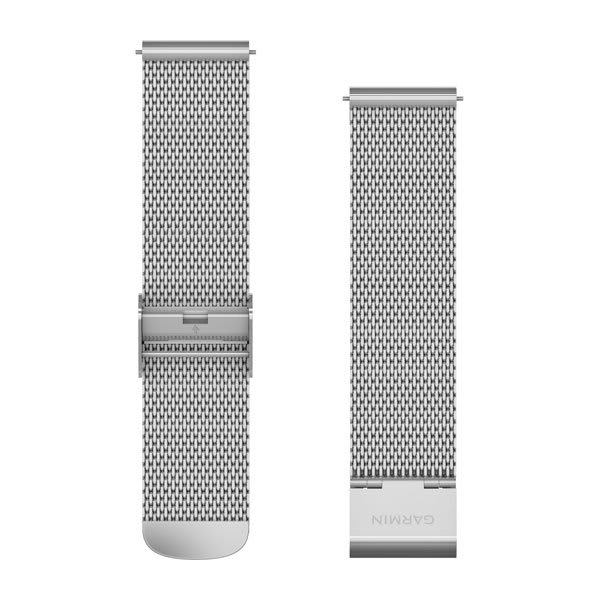 Snabbfäste Remmar (20 mm), Silver Milanese – Garmin