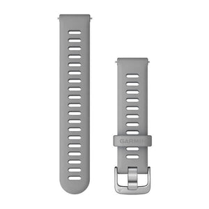 Quick Release-Remmar (18 mm) Powder Grey Silver-Hårdvara – Garmin