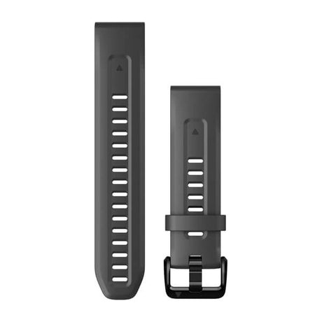 QuickFit® 20 remme, Sort/Pebble Grey silikone 1