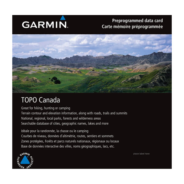 microSD/SD-kort: TOPO Canada - ALLE – Garmin