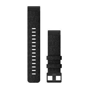 QuickFit® 22 klockarmband Svartmelerad nylon – Garmin