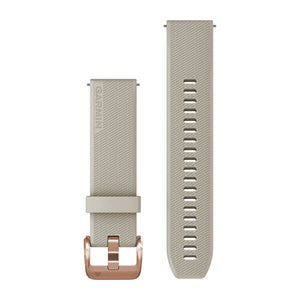 Snabbfäste Remmar (20 mm) Ljus Sand Roséguldfärgad Hårdvara – Garmin