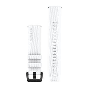 Quick Release-Remmar (20 mm) Vit, Svart Hårdvara – Garmin