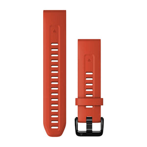 QuickFit® 20 Klockarmband Flame Red Silikon – Garmin