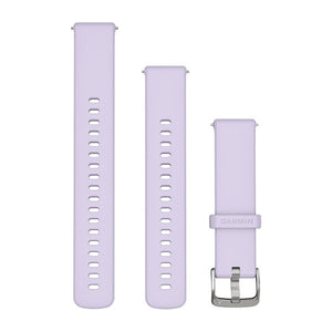 Quick Release-Remmar (18 mm), Periwinkle Silikon, Silverfärgad Hårdvara – Garmin