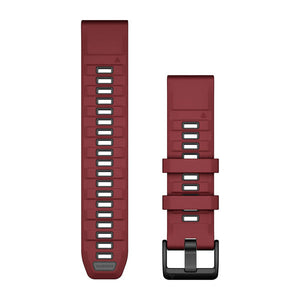 QuickFit® 22 Armband Marsala/Graphite Silikon – Garmin