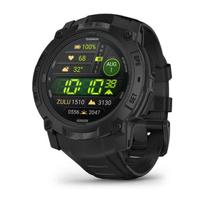 Instinct® 3 – 50 mm, AMOLED, Tactical Edition, Svart med Svart Rem – Garmin
