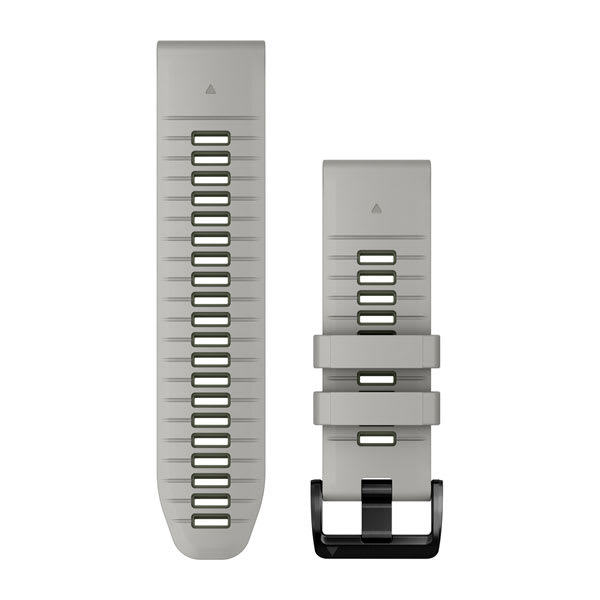 QuickFit® 26 klockarmband Fog Gray/Moss Silikon – Garmin