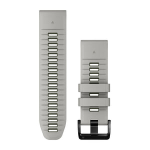 QuickFit® 26 klockarmband Fog Gray/Moss Silikon – Garmin
