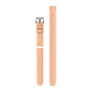 QuickFit® 22-remmar, Silikon i Shell Pink (Dykarset med 3 delar) – Garmin