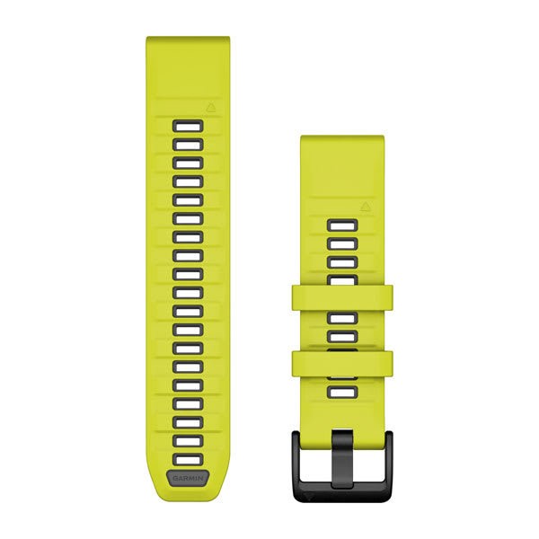 QuickFit® 22-armband, Amp Yellow/Graphite Silikon – Garmin
