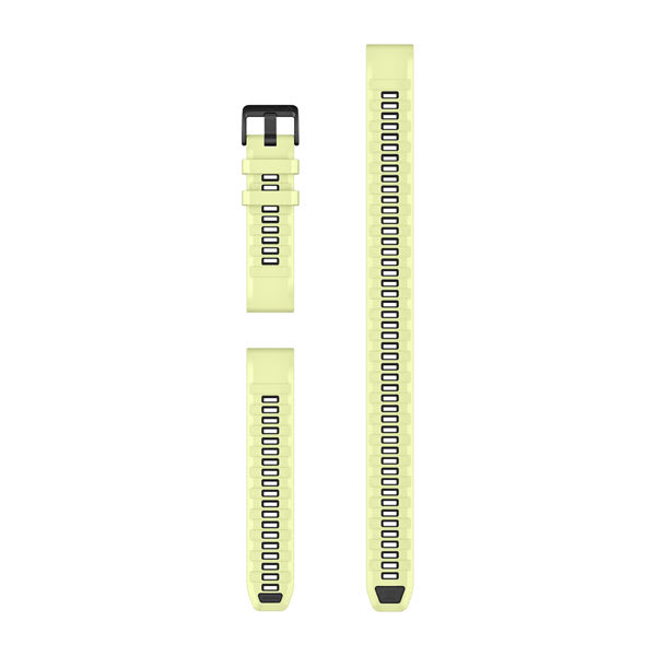 QuickFit® 22 Armband Citron Silikon (Dykarset med 3 delar) – Garmin