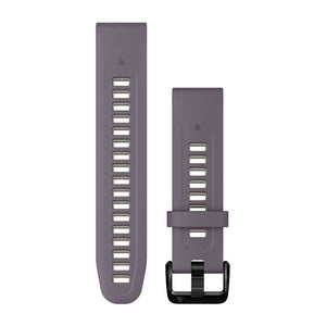 QuickFit® 20 klockarmband Deep Orchid/Light Sand i silikon – Garmin