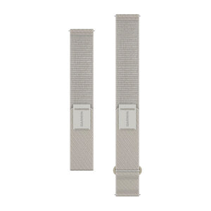 Quick Release-Remmar (20 mm) Elfenbensvit ComfortFit Nylon – Garmin